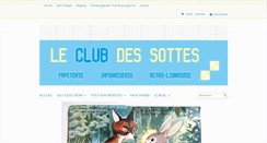 Desktop Screenshot of leclubdessottes.com