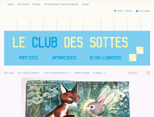 Tablet Screenshot of leclubdessottes.com